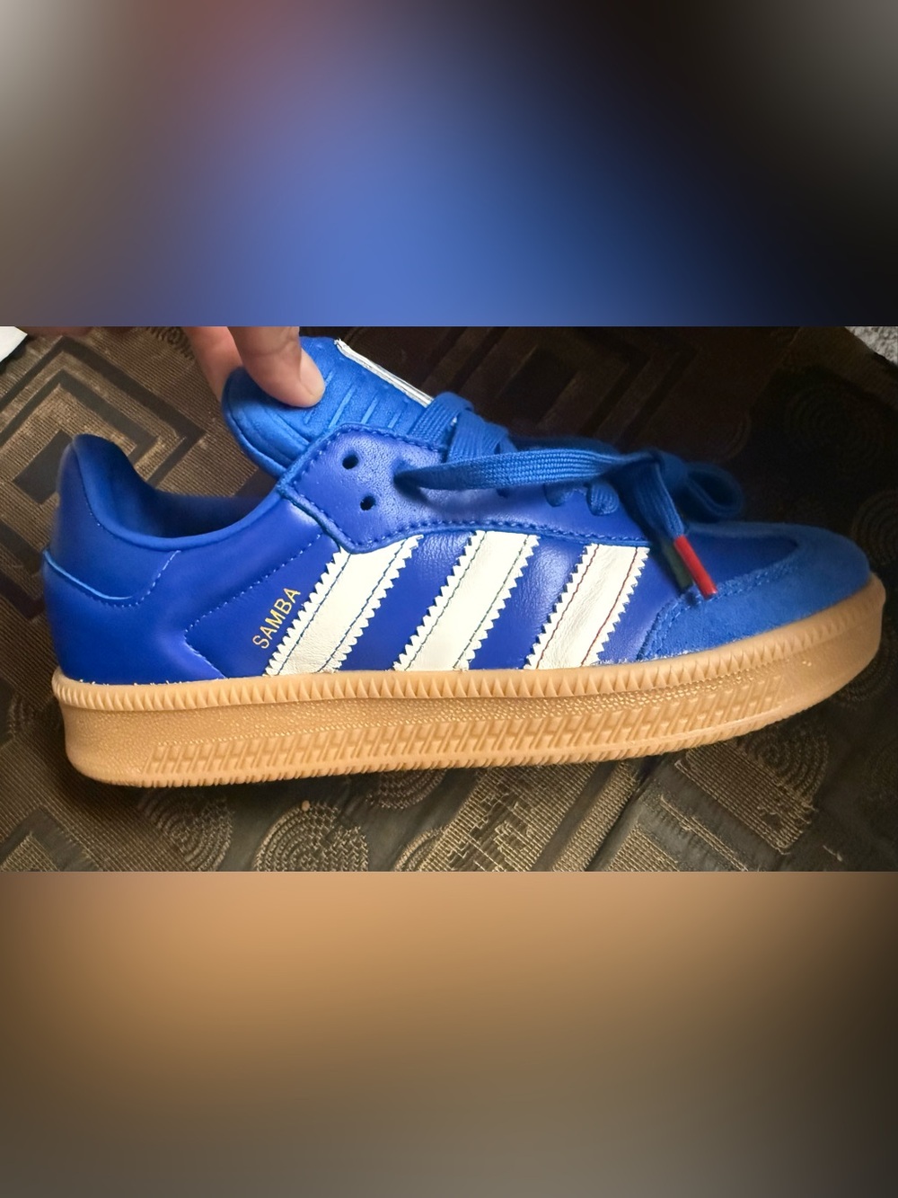 adidas Blue Retro Gum-Soled Men’s Sneakers samba XLG